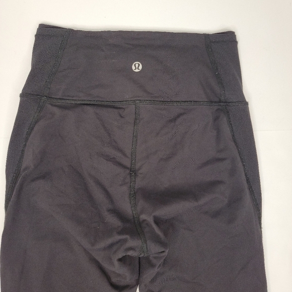 Lululemon Sz 4 High Rise Leggings Featherlight Tight Mesh T60416 - Picture 7 of 8